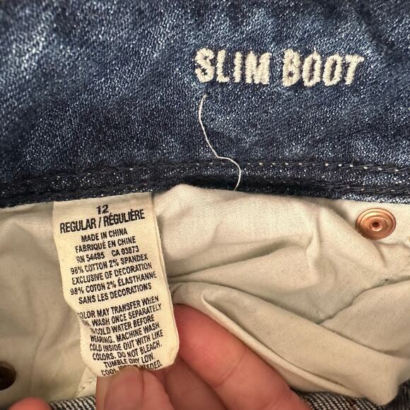 American Eagle Womens size 12 Slim Boot Cut Jeans Stretch - Picture 7 of 8